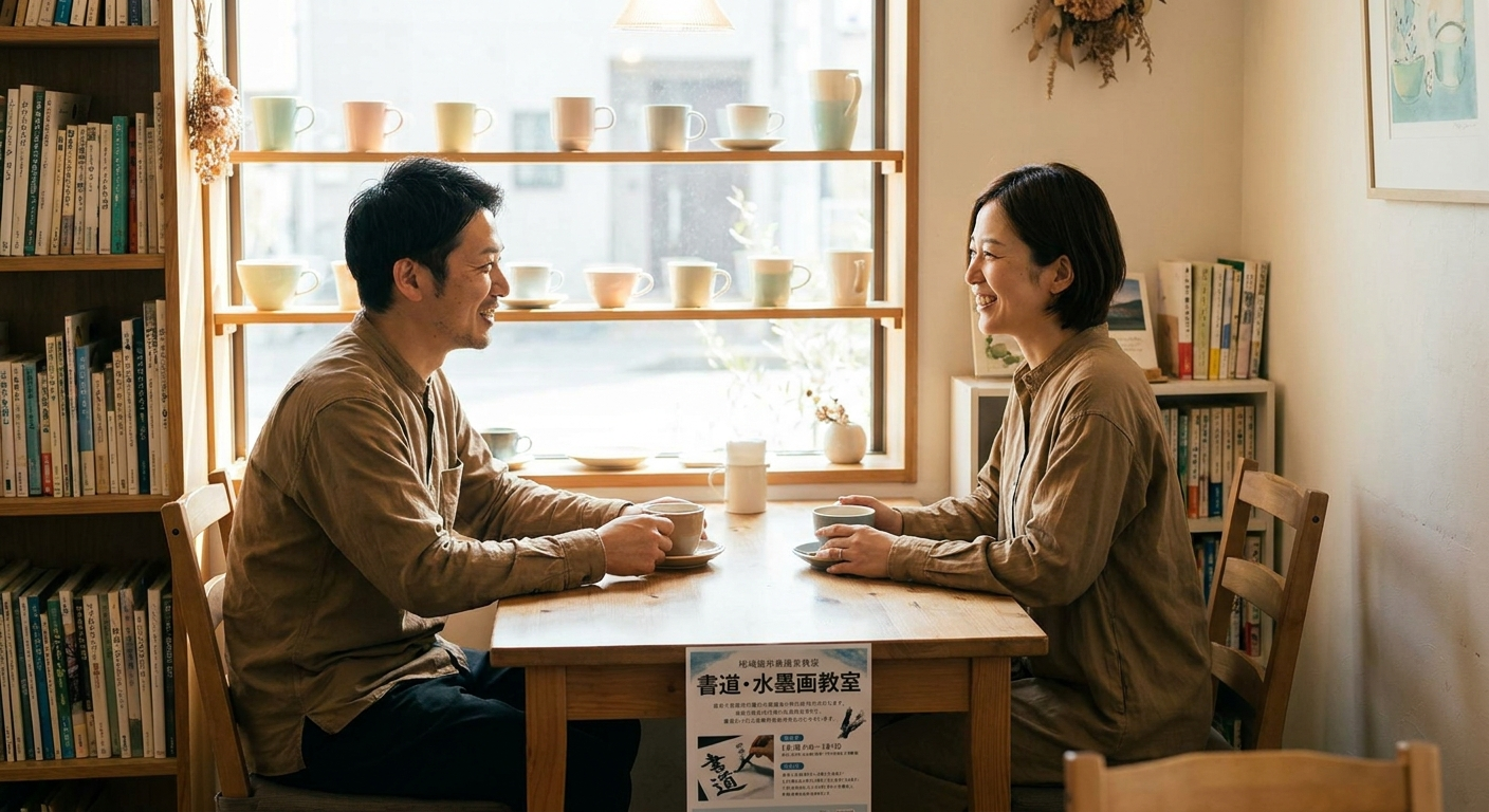 書道・水墨画教室で自然に出会うコツ｜30代からの落ち着いた交流術