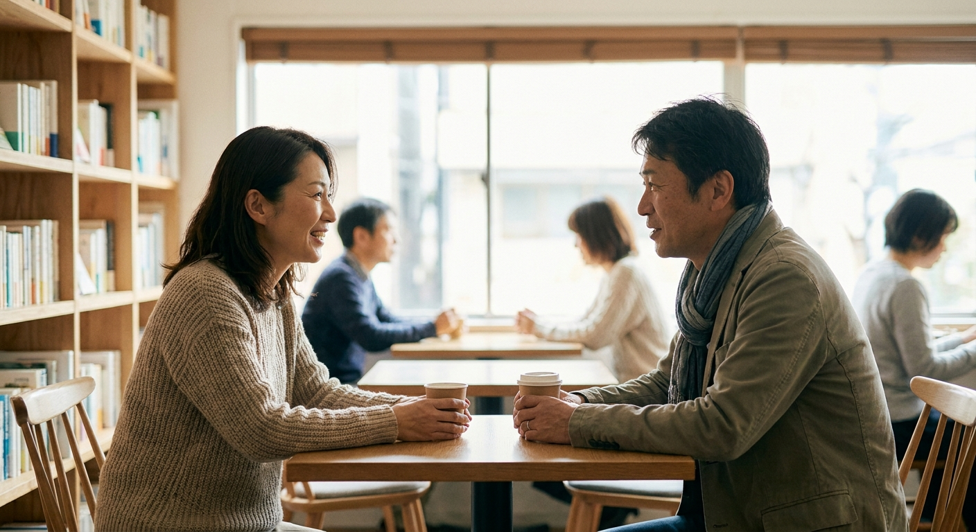 図書館読書会で自然な出会い|30代50代