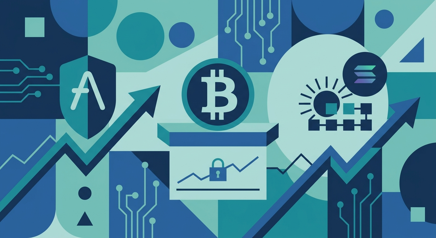 AaveとSolanaエコシステムが市場牽引：ビットコインは6万ドルで安定