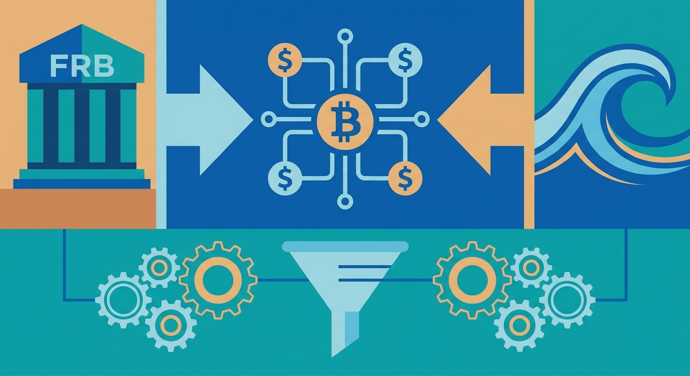 FRB流動性とドル安が左右するビットコイン次の展開