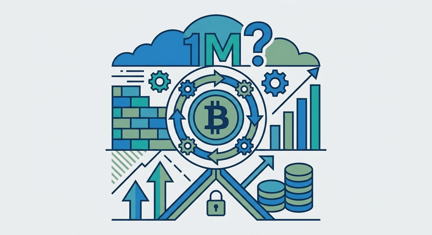 ビットコイン100万ドル予測は過大か 金利が示す壁