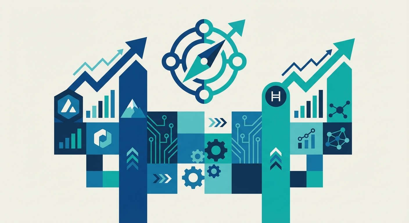 CoinDesk 20 指数動向：AVAXとHBARの躍進を深掘り