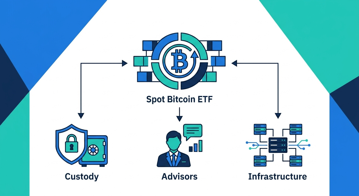 スポットビットコインETFの次なる課題：カストディ、アドバイザー、インフラ